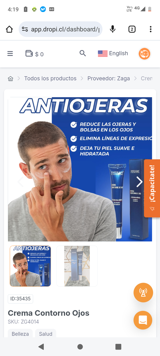 Crema Contorno Ojos