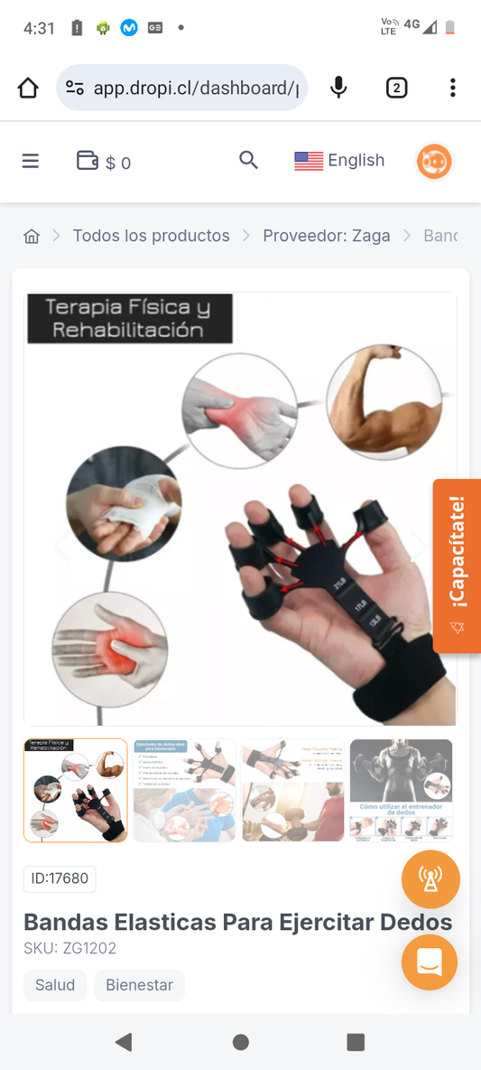 Bandas Elasticas Para Ejercitar Dedos