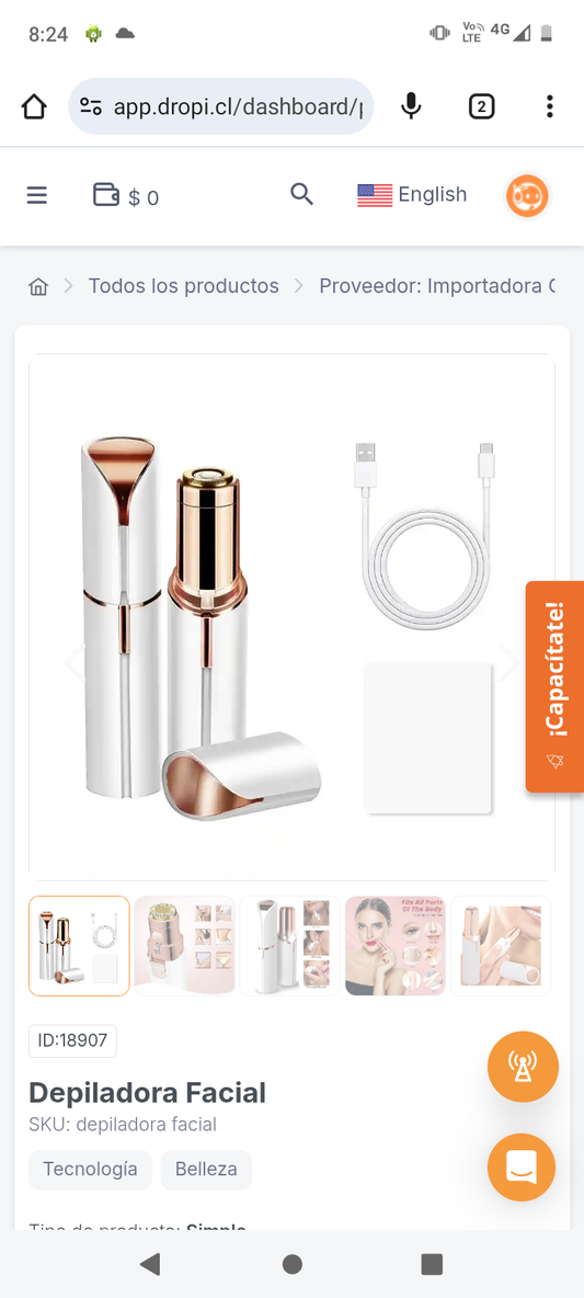 Depiladora Facial