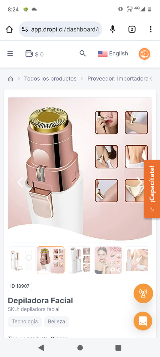 Depiladora Facial