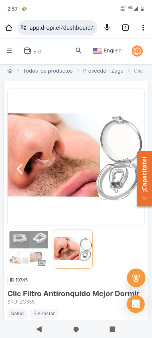 Clic Filtro Antironquido Mejor Dormir